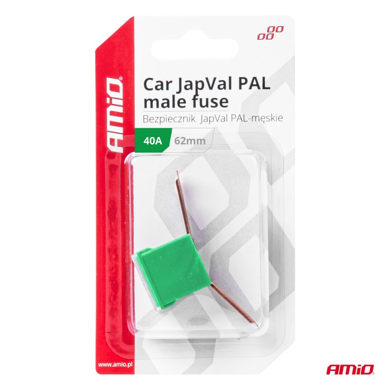 ΑΣΦΑΛΕΙΑ JapVal PAL ΑΡΣΕΝΙΚΗ 62mm 40A ΣΕ ΠΡΑΣΙΝΟ ΧΡΩΜΑ AMIO - 1 Τεμ. - Amio - 03428/AM ΑΣΦΑΛΕΙΑ JapVal PAL ΑΡΣΕΝΙΚΗ 62mm 40A ΣΕ ΠΡΑΣΙΝΟ ΧΡΩΜΑ AMIO - 1 Τεμ. - Amio - 03428/AM