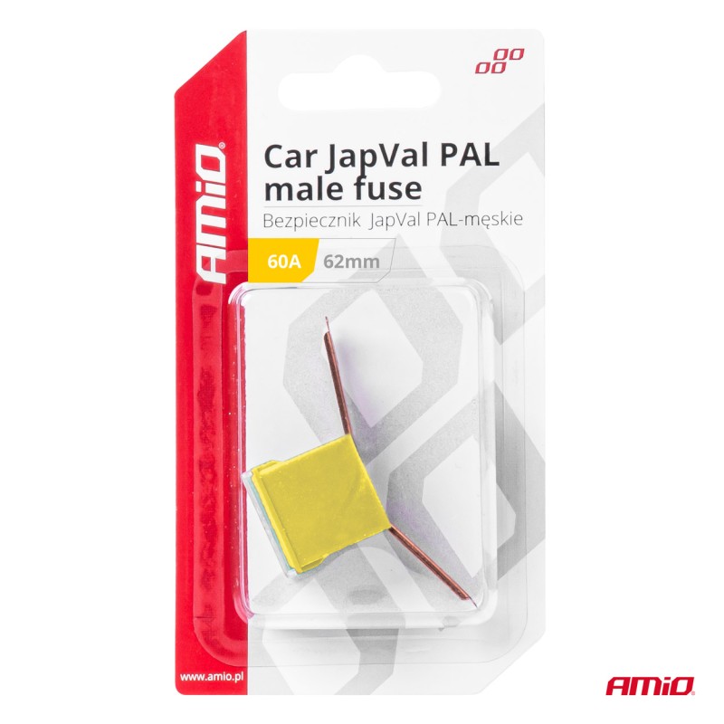 ΑΣΦΑΛΕΙΑ JapVal PAL ΑΡΣΕΝΙΚΗ 62mm 60A ΣΕ ΚΙΤΡΙΝΟ ΧΡΩΜΑ AMIO - 1 Τεμ. - Amio - 03430/AM ΑΣΦΑΛΕΙΑ JapVal PAL ΑΡΣΕΝΙΚΗ 62mm 60A ΣΕ ΚΙΤΡΙΝΟ ΧΡΩΜΑ AMIO - 1 Τεμ. - Amio - 03430/AM