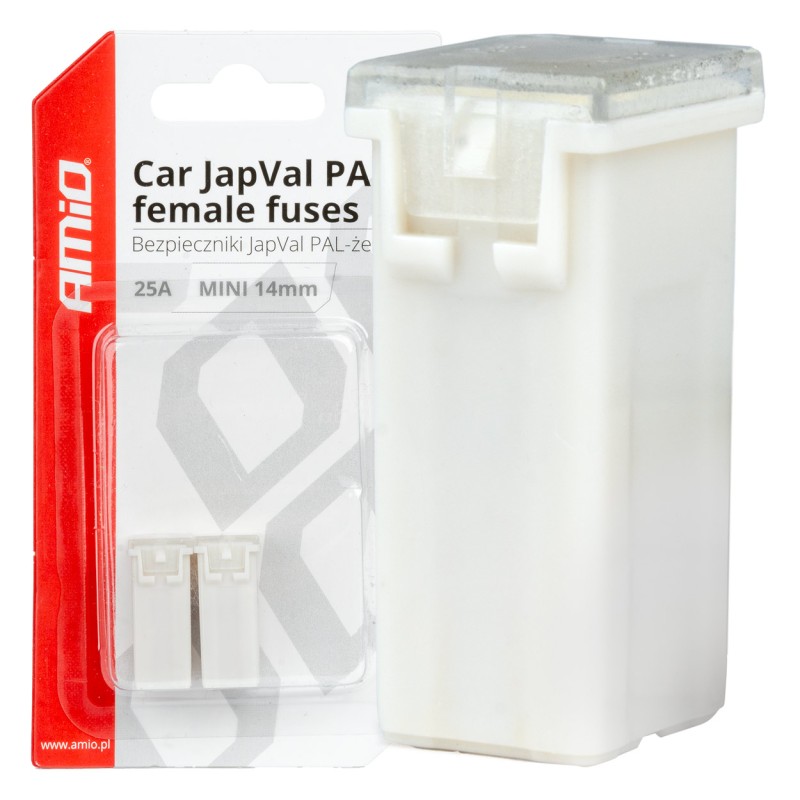 ΑΣΦΑΛΕΙΕΣ JapVal PAL ΜΙΝΙ 14mm ΘΗΛΥΚΕΣ 25A ΣΕ ΛΕΥΚΟ ΧΡΩΜΑ AMIO - 2 Τεμ. - Amio - 03436/AM ΑΣΦΑΛΕΙΕΣ JapVal PAL ΜΙΝΙ 14mm ΘΗΛΥΚΕΣ 25A ΣΕ ΛΕΥΚΟ ΧΡΩΜΑ AMIO - 2 Τεμ. - Amio - 03436/AM