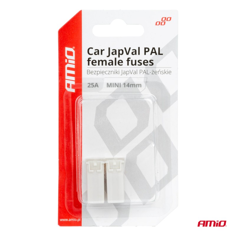 ΑΣΦΑΛΕΙΕΣ JapVal PAL ΜΙΝΙ 14mm ΘΗΛΥΚΕΣ 25A ΣΕ ΛΕΥΚΟ ΧΡΩΜΑ AMIO - 2 Τεμ. - Amio - 03436/AM ΑΣΦΑΛΕΙΕΣ JapVal PAL ΜΙΝΙ 14mm ΘΗΛΥΚΕΣ 25A ΣΕ ΛΕΥΚΟ ΧΡΩΜΑ AMIO - 2 Τεμ. - Amio - 03436/AM