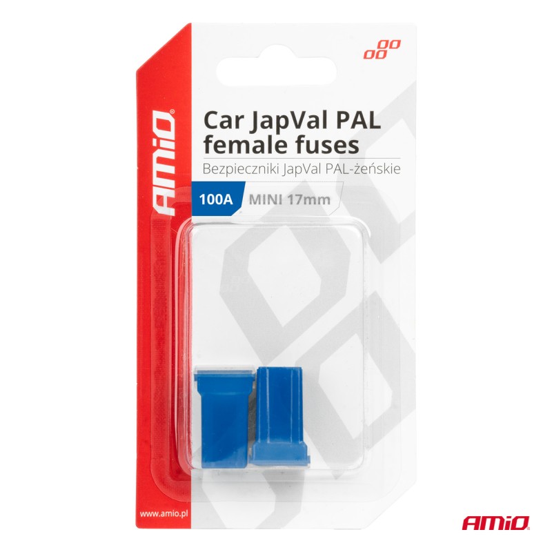 ΑΣΦΑΛΕΙΕΣ JapVal PAL ΜΙΝΙ 17mm ΘΗΛΥΚΕΣ 100A ΣΕ ΜΠΛΕ ΧΡΩΜΑ AMIO - 2 Τεμ. - Amio - 03450/AM ΑΣΦΑΛΕΙΕΣ JapVal PAL ΜΙΝΙ 17mm ΘΗΛΥΚΕΣ 100A ΣΕ ΜΠΛΕ ΧΡΩΜΑ AMIO - 2 Τεμ. - Amio - 03450/AM