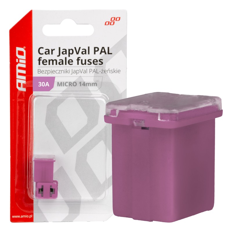 ΑΣΦΑΛΕΙΕΣ JapVal PAL ΜICRO 14mm ΘΗΛΥΚΕΣ 30A ΣΕ ΜΩΒ ΧΡΩΜΑ AMIO - 2 Τεμ. - Amio - 03453/AM ΑΣΦΑΛΕΙΕΣ JapVal PAL ΜICRO 14mm ΘΗΛΥΚΕΣ 30A ΣΕ ΜΩΒ ΧΡΩΜΑ AMIO - 2 Τεμ. - Amio - 03453/AM