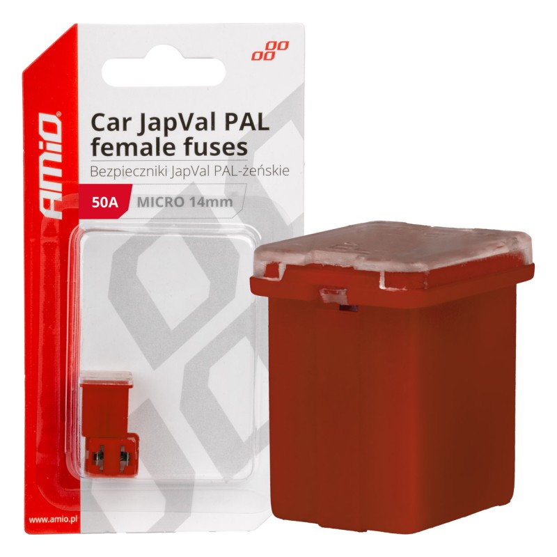 ΑΣΦΑΛΕΙΕΣ JapVal PAL ΜICRO 14mm ΘΗΛΥΚΕΣ 50A ΣΕ ΚΟΚΚΙΝΟ ΧΡΩΜΑ AMIO - 2 Τεμ. - Amio - 03455/AM ΑΣΦΑΛΕΙΕΣ JapVal PAL ΜICRO 14mm ΘΗΛΥΚΕΣ 50A ΣΕ ΚΟΚΚΙΝΟ ΧΡΩΜΑ AMIO - 2 Τεμ. - Amio - 03455/AM