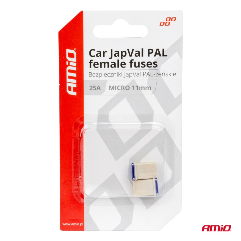 ΑΣΦΑΛΕΙΕΣ JapVal PAL ΜICRO 11mm ΘΗΛΥΚΕΣ 25A ΣΕ ΛΕΥΚΟ ΧΡΩΜΑ AMIO - 2 Τεμ. - Amio - 03459/AM ΑΣΦΑΛΕΙΕΣ JapVal PAL ΜICRO 11mm ΘΗΛΥΚΕΣ 25A ΣΕ ΛΕΥΚΟ ΧΡΩΜΑ AMIO - 2 Τεμ. - Amio - 03459/AM