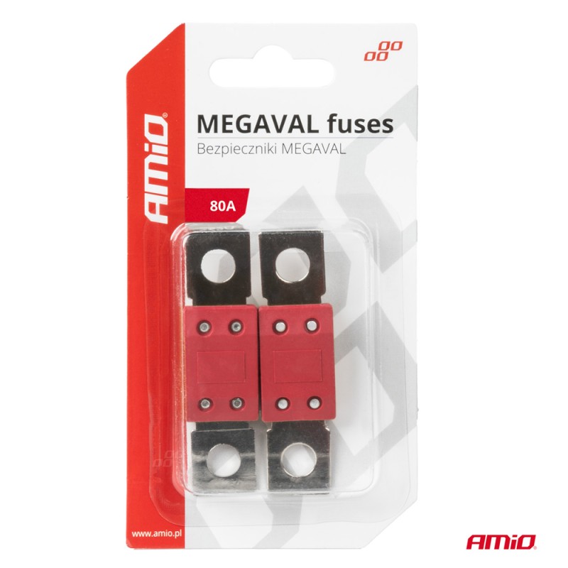 ΑΣΦΑΛΕΙΕΣ MEGAVAL 80A AMIO - 2 Τεμ. - Amio - 03462/AM