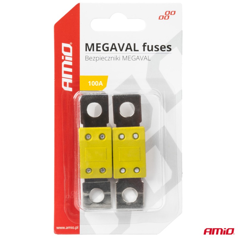ΑΣΦΑΛΕΙΕΣ MEGAVAL 100A AMIO - 2 Τεμ. - Amio - 03463/AM
