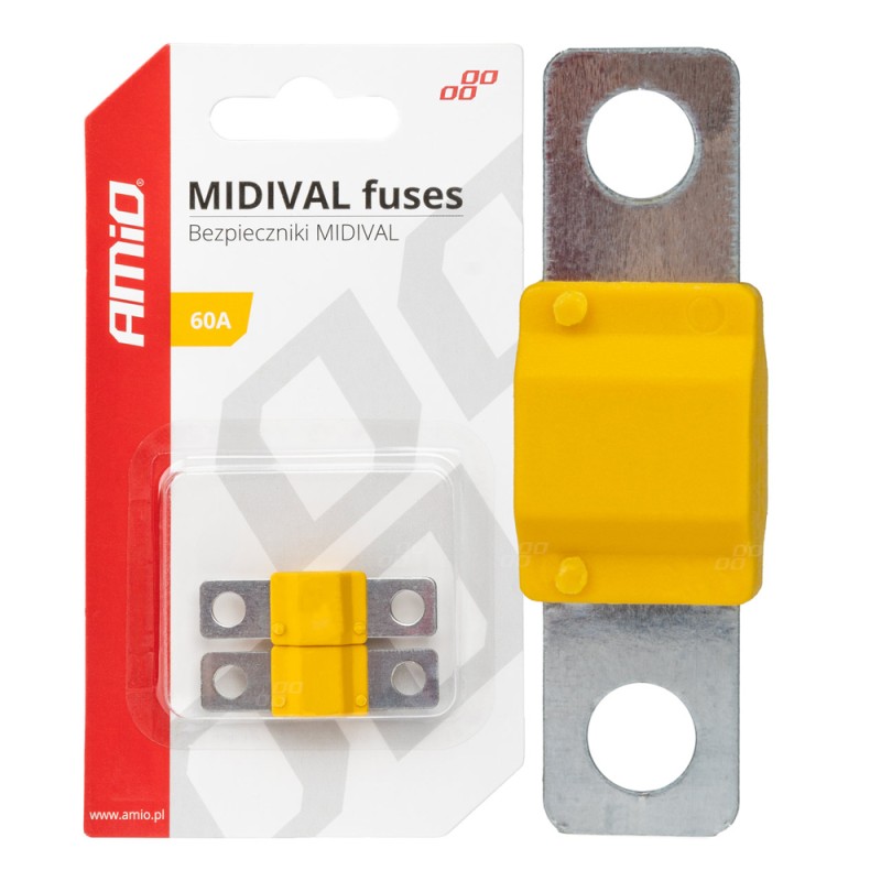 ΑΣΦΑΛΕΙΕΣ MIDIVAL 60A AMIO - 2 Τεμ. - Amio - 03476/AM