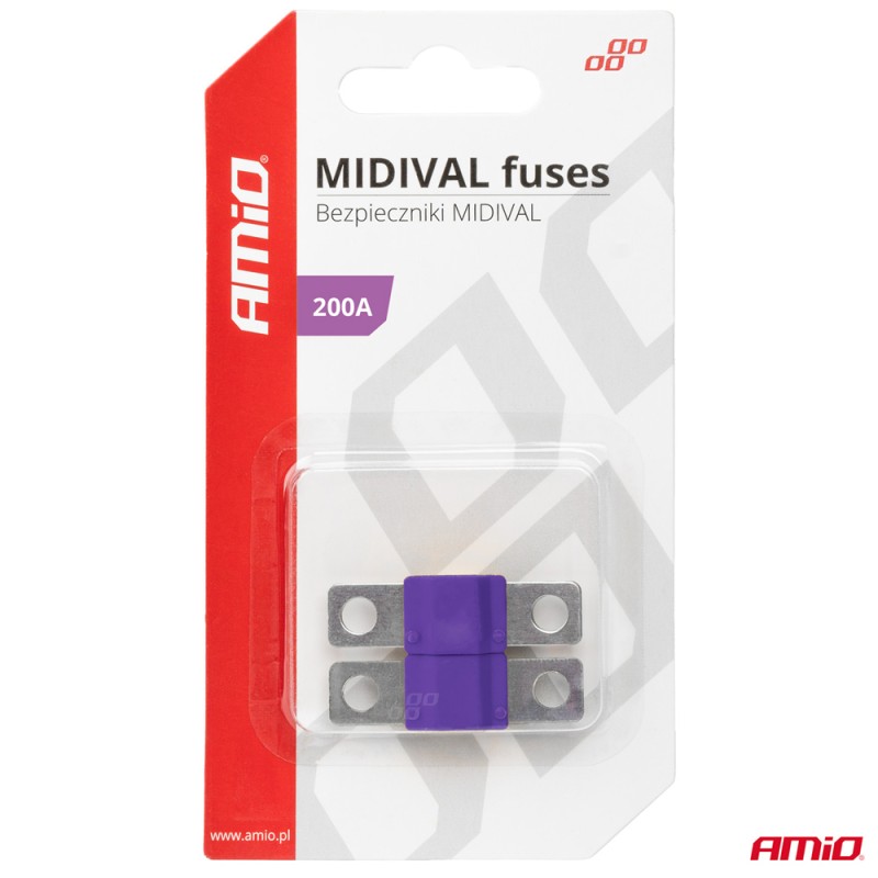 ΑΣΦΑΛΕΙΕΣ MIDIVAL 200A AMIO - 2 Τεμ. - Amio - 03482/AM