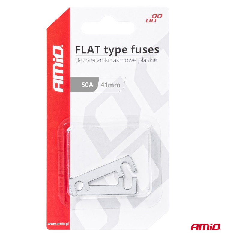 ΑΣΦΑΛΕΙΕΣ FLAT 41mm 50A AMIO - 2 Τεμ. - Amio - 03491/AM