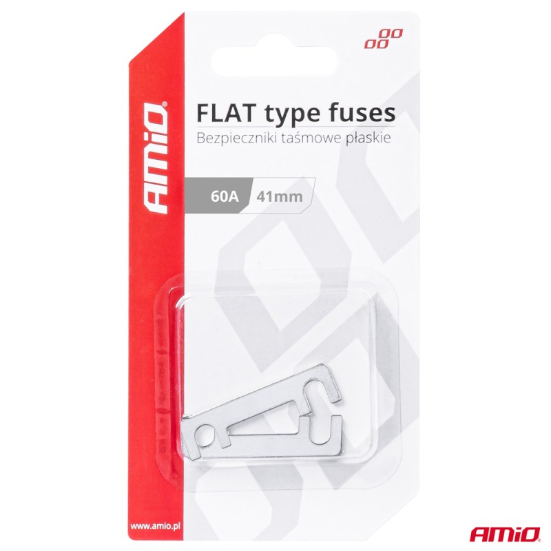 ΑΣΦΑΛΕΙΕΣ FLAT 41mm 60A AMIO - 2 Τεμ. - Amio - 03492/AM ΑΣΦΑΛΕΙΕΣ FLAT 41mm 60A AMIO - 2 Τεμ. - Amio - 03492/AM