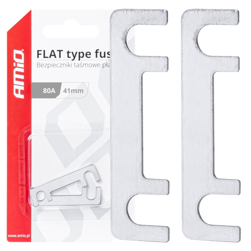 ΑΣΦΑΛΕΙΕΣ FLAT 41mm 80A AMIO - 2 Τεμ. - Amio - 03493/AM