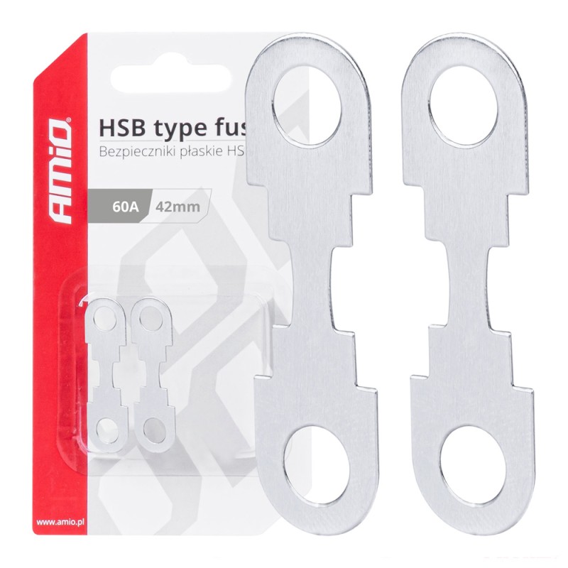 ΑΣΦΑΛΕΙΕΣ FLAT 42mm 60A AMIO - 2 Τεμ. - Amio - 03500/AM