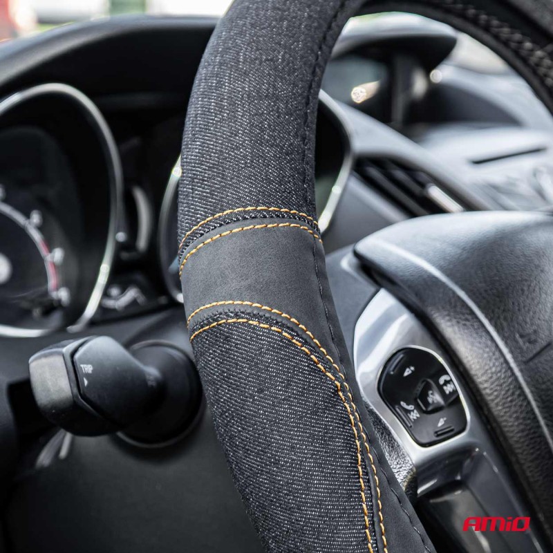 ΚΑΛΥΜΜΑ ΤΙΜΟΝΙΟΥ ΜΑΥΡΟ ΤΖΙΝ/DENIM (M) 37-39cm SWC-52-M ΜΕ ΜΑΥΡΕΣ & ΚΙΤΡΙΝΕΣ ΡΑΦΕΣ AMIO - 1 Τεμ. - Amio - 03565/AM ΚΑΛΥΜΜΑ ΤΙΜΟΝΙΟΥ ΜΑΥΡΟ ΤΖΙΝ/DENIM (M) 37-39cm SWC-52-M ΜΕ ΜΑΥΡΕΣ & ΚΙΤΡΙΝΕΣ ΡΑΦΕΣ AMIO - 1 Τεμ. - Amio - 03565/AM