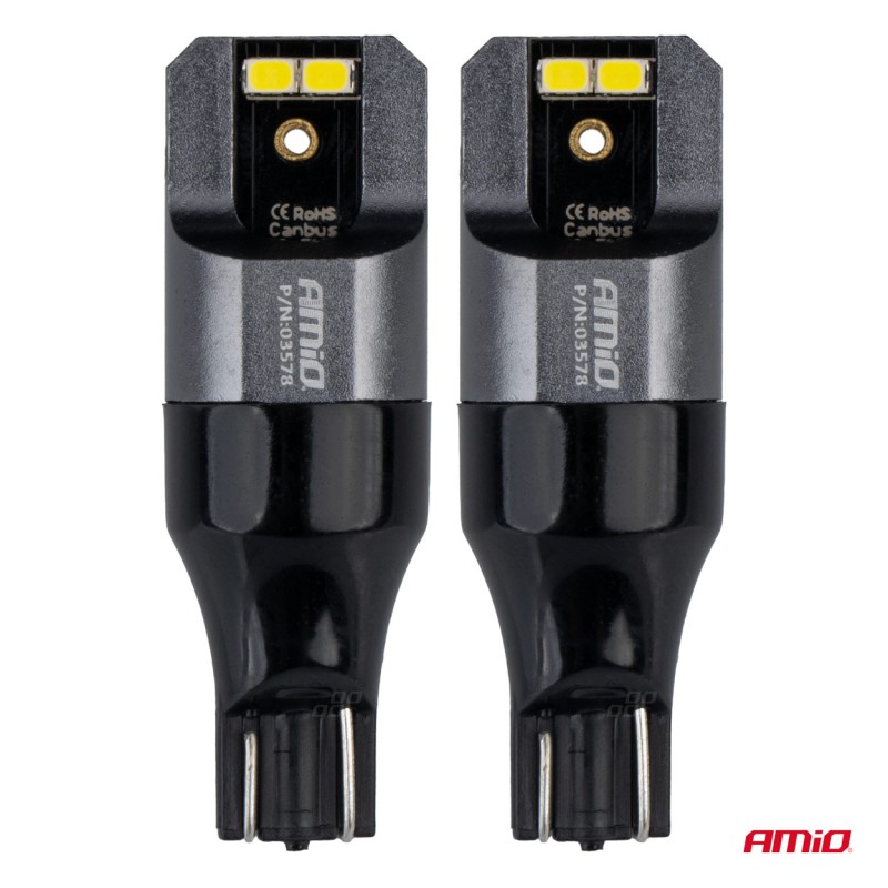 ΛΑΜΠΑΚΙΑ T15 W16W 12/24V 6.000K 4xSMD LED CAN-BUS ΛΕΥΚΟ 2016 PRO SERIES AMIO - 2 Τεμ. - Amio - 03578/AM ΛΑΜΠΑΚΙΑ T15 W16W 12/24V 6.000K 4xSMD LED CAN-BUS ΛΕΥΚΟ 2016 PRO SERIES AMIO - 2 Τεμ. - Amio - 03578/AM