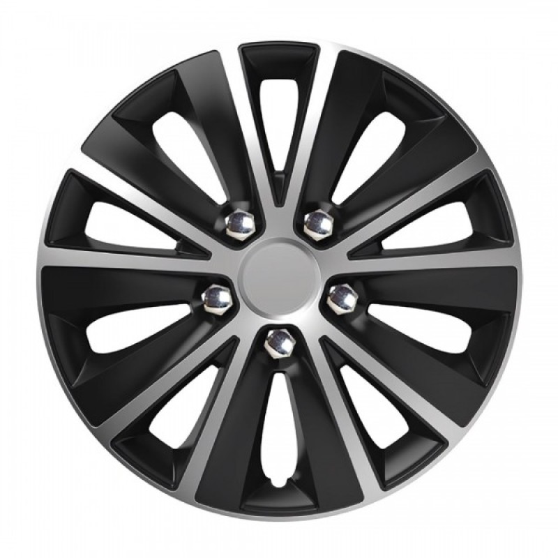 ΤΑΣΙ 15" RAPIDE NC SILVER BLACK - ΣΕΤ 4 ΤΕΜ. ΣΕ ΚΟΥΤΙ - Amio - 0358/AM ΤΑΣΙ 15" RAPIDE NC SILVER BLACK - ΣΕΤ 4 ΤΕΜ. ΣΕ ΚΟΥΤΙ - Amio - 0358/AM