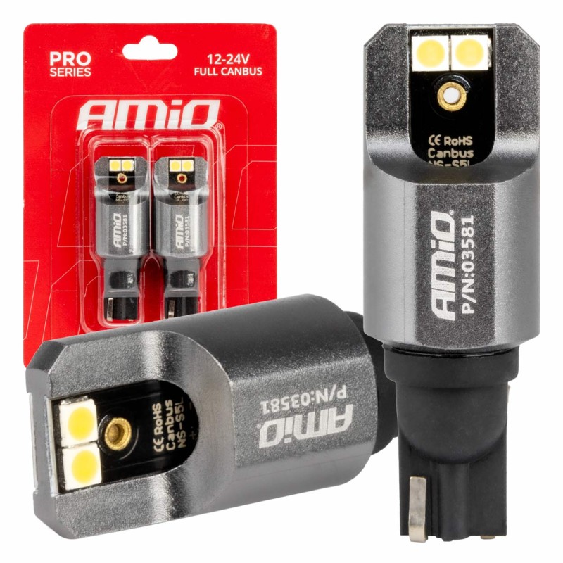 ΛΑΜΠΕΣ T15 W16W 12/24V 6.000K 4xSMD LED FULL CAN-BUS ΛΕΥΚΟ 3030 PRO SERIES AMIO - 2 ΤΕΜ. - Amio - 03581/AM ΛΑΜΠΕΣ T15 W16W 12/24V 6.000K 4xSMD LED FULL CAN-BUS ΛΕΥΚΟ 3030 PRO SERIES AMIO - 2 ΤΕΜ. - Amio - 03581/AM
