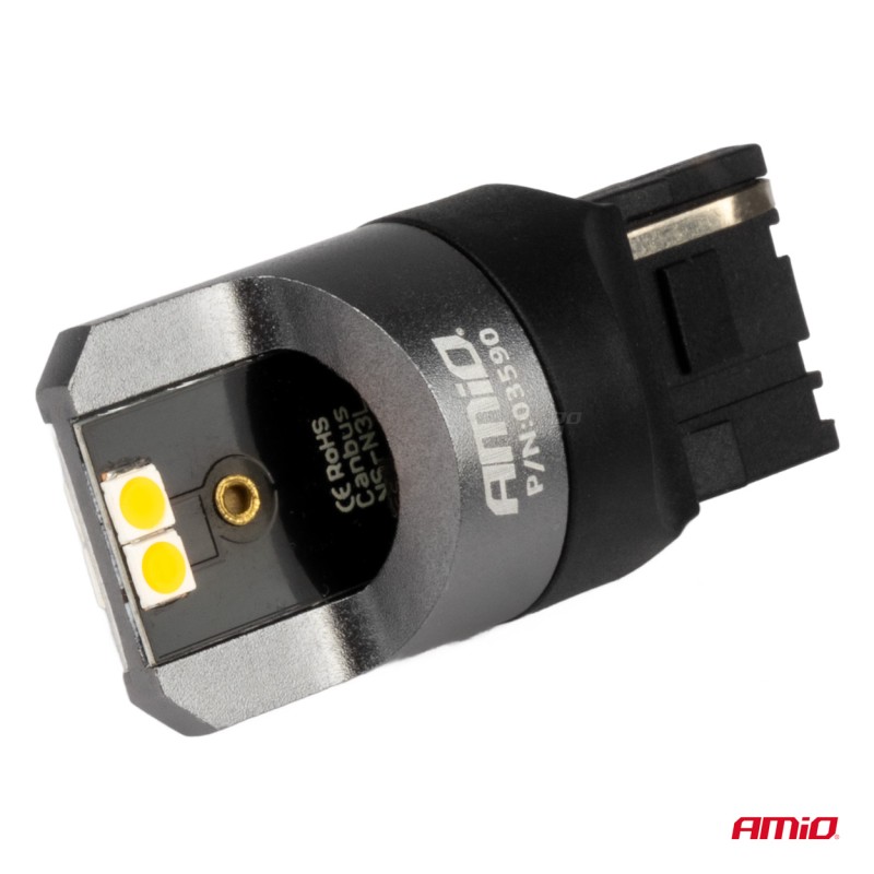 ΛΑΜΠΕΣ WY21W 12/24V 6.000K 4SMD LED CAN-BUS ΚΙΤΡΙΝΟ PRO SERIES AMIO - 2 ΤΕΜ. - Amio - 03590/AM ΛΑΜΠΕΣ WY21W 12/24V 6.000K 4SMD LED CAN-BUS ΚΙΤΡΙΝΟ PRO SERIES AMIO - 2 ΤΕΜ. - Amio - 03590/AM