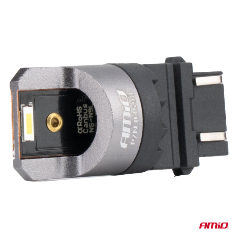 ΛΑΜΠΑΚΙΑ P27/7W 3157 12/24V 6.000K 2xSMD LED FULL CAN-BUS ΛΕΥΚΟ PRO SERIES AMIO - 2 Τεμ. - Amio - 03598/AM ΛΑΜΠΑΚΙΑ P27/7W 3157 12/24V 6.000K 2xSMD LED FULL CAN-BUS ΛΕΥΚΟ PRO SERIES AMIO - 2 Τεμ. - Amio - 03598/AM