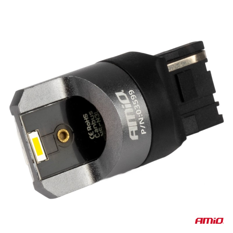 ΛΑΜΠΑΚΙΑ W21W 12/24V 6.000K 2SMD LED FULL CAN-BUS ΛΕΥΚΑ PRO SERIES AMIO - 2 Τεμ. - Amio - 03599/AM ΛΑΜΠΑΚΙΑ W21W 12/24V 6.000K 2SMD LED FULL CAN-BUS ΛΕΥΚΑ PRO SERIES AMIO - 2 Τεμ. - Amio - 03599/AM
