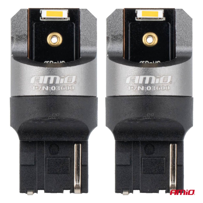 ΛΑΜΠΑΚΙΑ WY21W 7440 12/24V 6.000K 2xSMD LED FULL CAN-BUS ΠΟΡΤΟΚΑΛΙ PRO SERIES AMIO - 2 Τεμ. - Amio - 03600/AM ΛΑΜΠΑΚΙΑ WY21W 7440 12/24V 6.000K 2xSMD LED FULL CAN-BUS ΠΟΡΤΟΚΑΛΙ PRO SERIES AMIO - 2 Τεμ. - Amio - 03600/AM