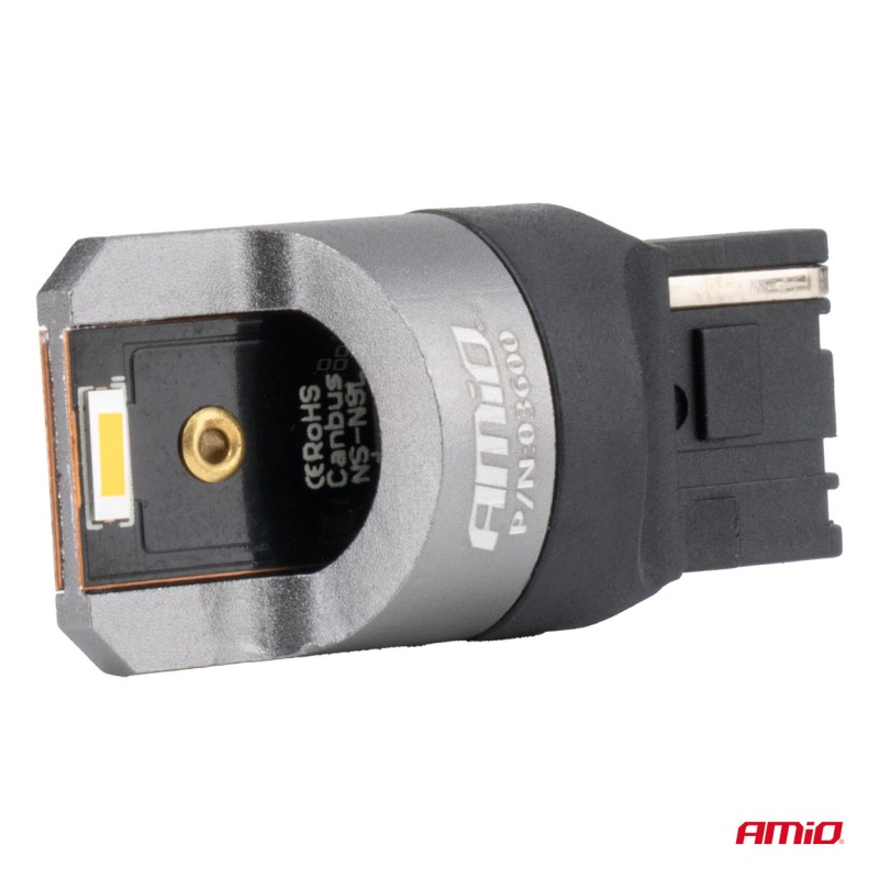 ΛΑΜΠΑΚΙΑ WY21W 7440 12/24V 6.000K 2xSMD LED FULL CAN-BUS ΠΟΡΤΟΚΑΛΙ PRO SERIES AMIO - 2 Τεμ. - Amio - 03600/AM ΛΑΜΠΑΚΙΑ WY21W 7440 12/24V 6.000K 2xSMD LED FULL CAN-BUS ΠΟΡΤΟΚΑΛΙ PRO SERIES AMIO - 2 Τεμ. - Amio - 03600/AM