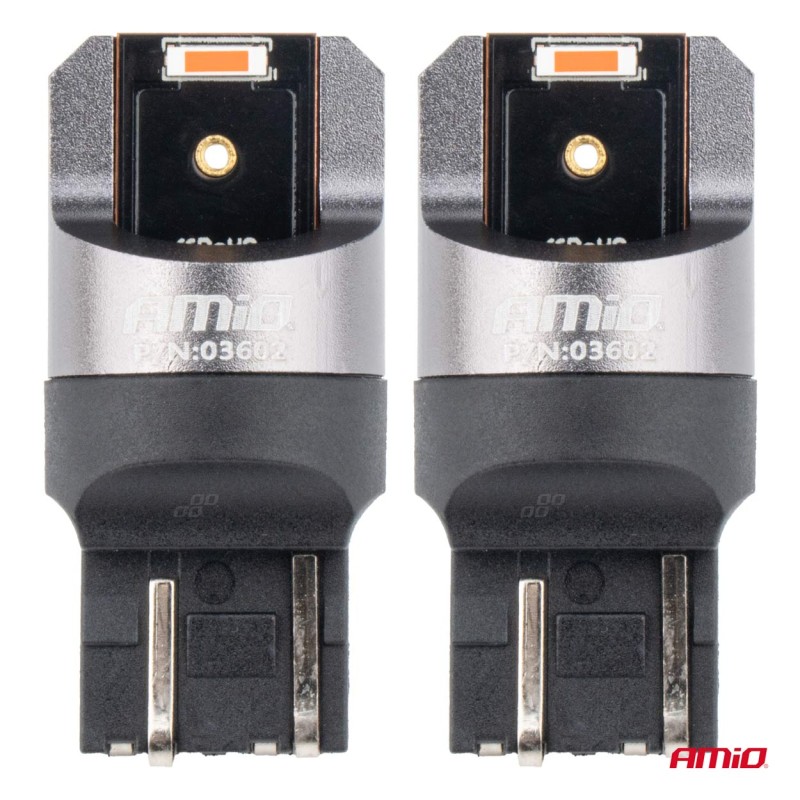 ΛΑΜΠΑΚΙΑ W21/5W 7443 12/24V 6.000K 2xSMD LED FULL CAN-BUS ΚΟΚΚΙΝΟ PRO SERIES AMIO - 2 Τεμ. - Amio - 03602/AM ΛΑΜΠΑΚΙΑ W21/5W 7443 12/24V 6.000K 2xSMD LED FULL CAN-BUS ΚΟΚΚΙΝΟ PRO SERIES AMIO - 2 Τεμ. - Amio - 03602/AM