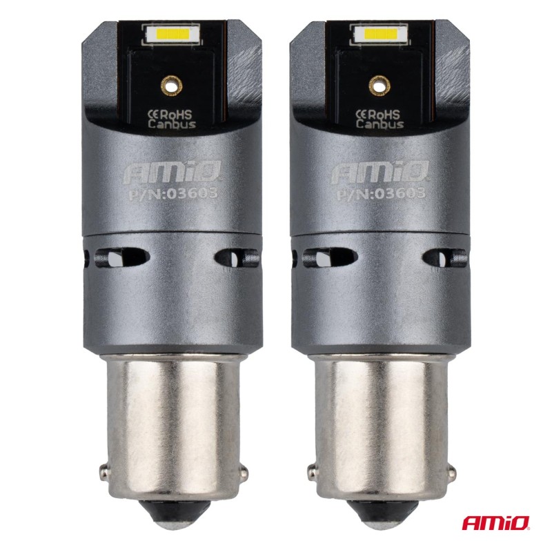ΛΑΜΠΕΣ P21W BA15S 12/24V 6.000K 2xSMD LED FULL CAN-BUS (ΜΕ ΑΝΕΜΙΣΤΗΡΑΚΙ) ΛΕΥΚΟ PRO SERIES AMIO - 2 ΤΕΜ. - Amio - 03603/AM ΛΑΜΠΕΣ P21W BA15S 12/24V 6.000K 2xSMD LED FULL CAN-BUS (ΜΕ ΑΝΕΜΙΣΤΗΡΑΚΙ) ΛΕΥΚΟ PRO SERIES AMIO - 2 ΤΕΜ. - Amio - 03603/AM