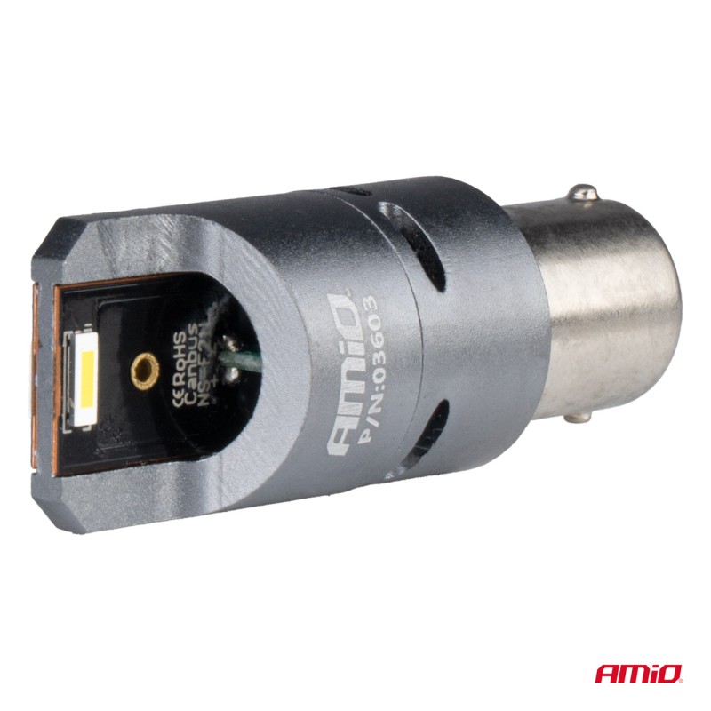 ΛΑΜΠΕΣ P21W BA15S 12/24V 6.000K 2xSMD LED FULL CAN-BUS (ΜΕ ΑΝΕΜΙΣΤΗΡΑΚΙ) ΛΕΥΚΟ PRO SERIES AMIO - 2 ΤΕΜ. - Amio - 03603/AM ΛΑΜΠΕΣ P21W BA15S 12/24V 6.000K 2xSMD LED FULL CAN-BUS (ΜΕ ΑΝΕΜΙΣΤΗΡΑΚΙ) ΛΕΥΚΟ PRO SERIES AMIO - 2 ΤΕΜ. - Amio - 03603/AM