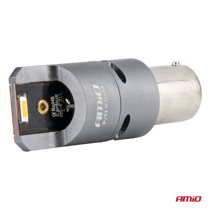 ΛΑΜΠΑΚΙΑ PY21W BAU15s 12/24V 6.000K 2xSMD LED FULL CAN-BUS(ΜΕ ΑΝΕΜΙΣΤΗΡΑΚΙ) ΠΟΡΤΟΚΑΛΙ PRO SERIES AMIO - 2 Τεμ. - Amio - 03604/AM ΛΑΜΠΑΚΙΑ PY21W BAU15s 12/24V 6.000K 2xSMD LED FULL CAN-BUS(ΜΕ ΑΝΕΜΙΣΤΗΡΑΚΙ) ΠΟΡΤΟΚΑΛΙ PRO SERIES AMIO - 2 Τεμ. - Amio - 03604/AM