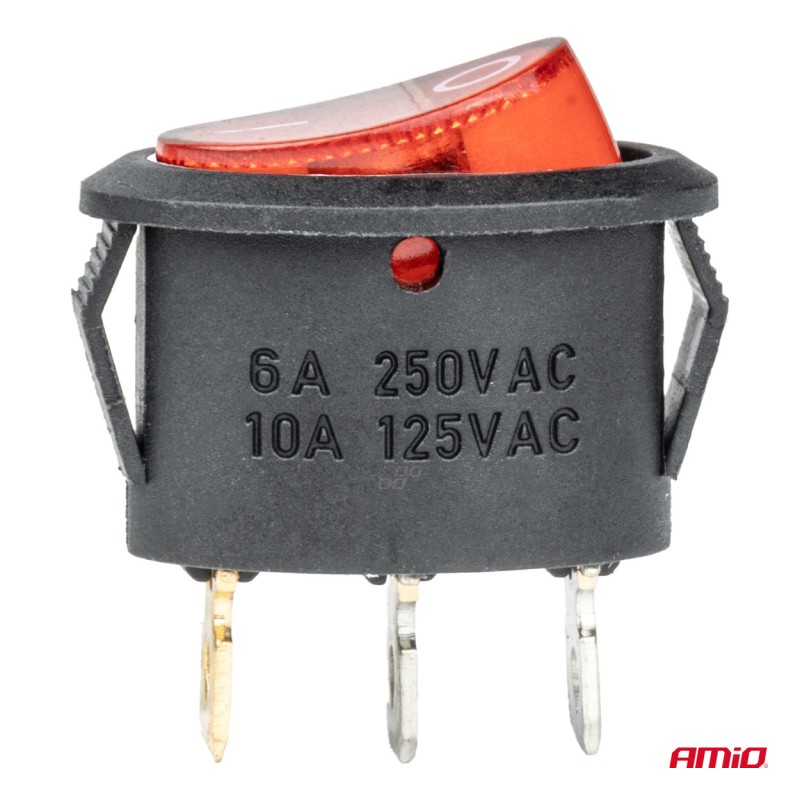 ΔΙΑΚΟΠΤΗΣ ON/OFF 3 ΕΠΑΦΩΝ 12V 230A ΟΒΑΛ ΚΟΚΚΙΝΟΣ ΦΩΤΙΣΜΟΣ ΑΜΙΟ - 1 ΤΕΜ. - Amio - 03612/AM ΔΙΑΚΟΠΤΗΣ ON/OFF 3 ΕΠΑΦΩΝ 12V 230A ΟΒΑΛ ΚΟΚΚΙΝΟΣ ΦΩΤΙΣΜΟΣ ΑΜΙΟ - 1 ΤΕΜ. - Amio - 03612/AM