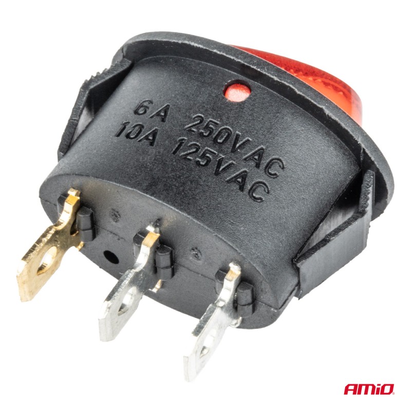 ΔΙΑΚΟΠΤΗΣ ON/OFF 3 ΕΠΑΦΩΝ 12V 230A ΟΒΑΛ ΚΟΚΚΙΝΟΣ ΦΩΤΙΣΜΟΣ ΑΜΙΟ - 1 ΤΕΜ. - Amio - 03612/AM ΔΙΑΚΟΠΤΗΣ ON/OFF 3 ΕΠΑΦΩΝ 12V 230A ΟΒΑΛ ΚΟΚΚΙΝΟΣ ΦΩΤΙΣΜΟΣ ΑΜΙΟ - 1 ΤΕΜ. - Amio - 03612/AM