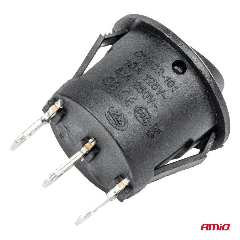 ΔΙΑΚΟΠΤΗΣ 230V 6A ON-OFF-ON 3 ΕΠΑΦΩΝ ΣΤΡΟΓΓΥΛΟΣ BU03 ΑΜΙΟ - 1 ΤΕΜ. - Amio - 03614/AM ΔΙΑΚΟΠΤΗΣ 230V 6A ON-OFF-ON 3 ΕΠΑΦΩΝ ΣΤΡΟΓΓΥΛΟΣ BU03 ΑΜΙΟ - 1 ΤΕΜ. - Amio - 03614/AM