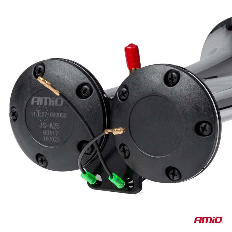 ΚΟΡΝΑ ΠΝΕΥΜΑΤΙΚΗ 12/24V 118db ΔΙΠΛΗ 2 ΤΟΝΩΝ ΧΡΩΜΙΟ ΑΜΙΟ - 1 ΤΕΜ. - Amio - 03617/AM ΚΟΡΝΑ ΠΝΕΥΜΑΤΙΚΗ 12/24V 118db ΔΙΠΛΗ 2 ΤΟΝΩΝ ΧΡΩΜΙΟ ΑΜΙΟ - 1 ΤΕΜ. - Amio - 03617/AM