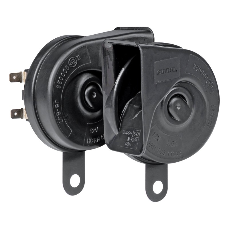 ΚΟΡΝΑ 12V 110db 2 ΤΟΝΩΝ 410Hz και 510Hz ΑΜΙΟ - 2 ΤΕΜ. - Amio - 03622/AM ΚΟΡΝΑ 12V 110db 2 ΤΟΝΩΝ 410Hz και 510Hz ΑΜΙΟ - 2 ΤΕΜ. - Amio - 03622/AM