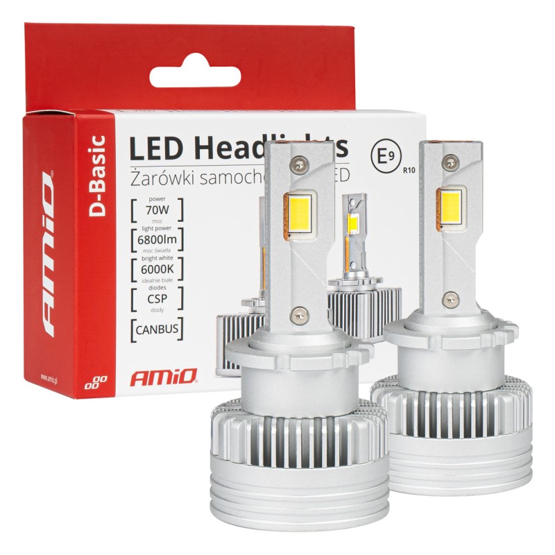 ΛΑΜΠΕΣ LED D2S/D2R 12V 6.000K 6800lm CAN-BUS D-BASIC SERIES AMIO - 2 Τεμ. - Amio - 03627/AM ΛΑΜΠΕΣ LED D2S/D2R 12V 6.000K 6800lm CAN-BUS D-BASIC SERIES AMIO - 2 Τεμ. - Amio - 03627/AM