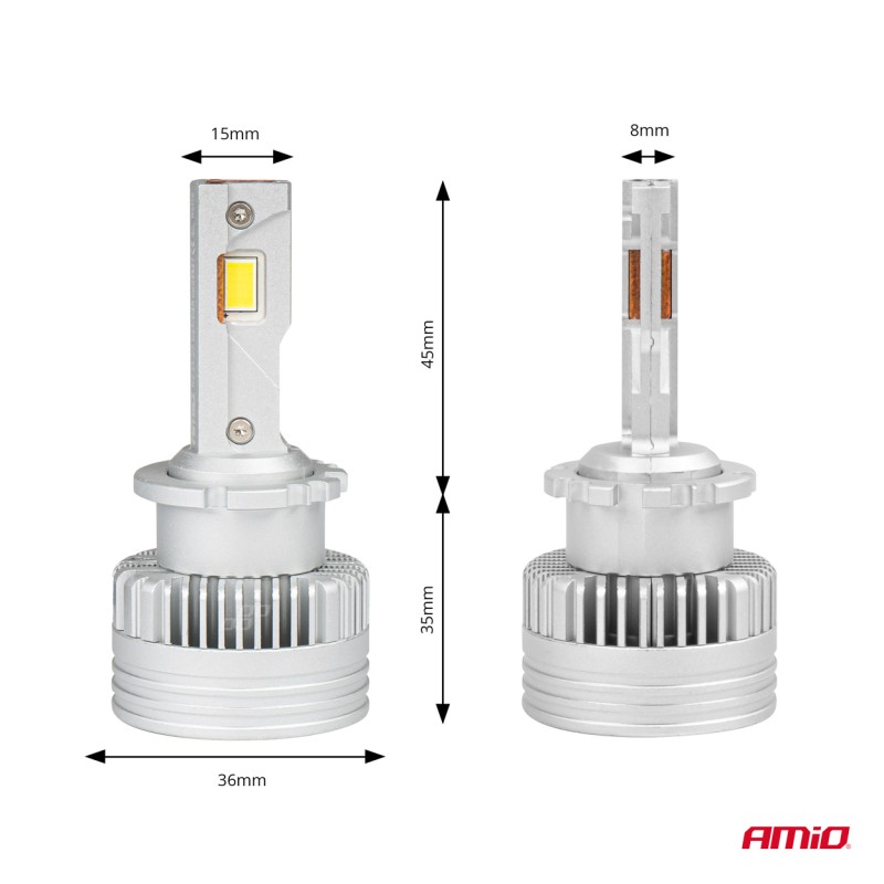 ΛΑΜΠΕΣ LED D2S/D2R 12V 6.000K 6800lm CAN-BUS D-BASIC SERIES AMIO - 2 Τεμ. - Amio - 03627/AM ΛΑΜΠΕΣ LED D2S/D2R 12V 6.000K 6800lm CAN-BUS D-BASIC SERIES AMIO - 2 Τεμ. - Amio - 03627/AM