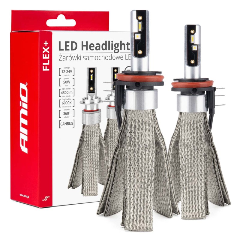 ΛΑΜΠΕΣ LED H15 4300lm 12-24V - 50W - 6000K AMIO - 2 Τεμ. - Amio - 03666/AM ΛΑΜΠΕΣ LED H15 4300lm 12-24V - 50W - 6000K AMIO - 2 Τεμ. - Amio - 03666/AM