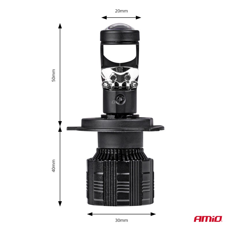 ΛΑΜΠΕΣ H4 PL-LENS SERIES 9>36V 60W 5.000K 3.800lm LED 2x4575 SMD CAN-BUS ΜΕ ΠΡΟΤΖΕΚΤΟΡΑ AMIO - 2 Τεμ. - Amio - 03667/AM ΛΑΜΠΕΣ H4 PL-LENS SERIES 9>36V 60W 5.000K 3.800lm LED 2x4575 SMD CAN-BUS ΜΕ ΠΡΟΤΖΕΚΤΟΡΑ AMIO - 2 Τεμ. - Amio - 03667/AM