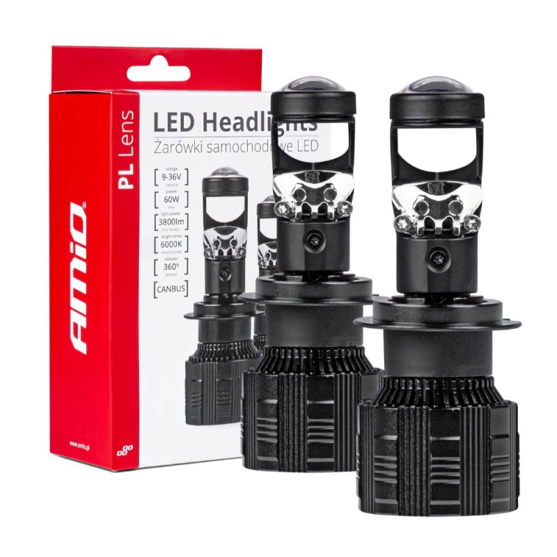 ΛΑΜΠΕΣ H7 PL-LENS SERIES 9>36V 60W 5.000K 3.800lm LED 2x4575 SMD CAN-BUS ΜΕ ΠΡΟΤΖΕΚΤΟΡΑ AMIO - 2 Τεμ. - Amio - 03668/AM ΛΑΜΠΕΣ H7 PL-LENS SERIES 9>36V 60W 5.000K 3.800lm LED 2x4575 SMD CAN-BUS ΜΕ ΠΡΟΤΖΕΚΤΟΡΑ AMIO - 2 Τεμ. - Amio - 03668/AM