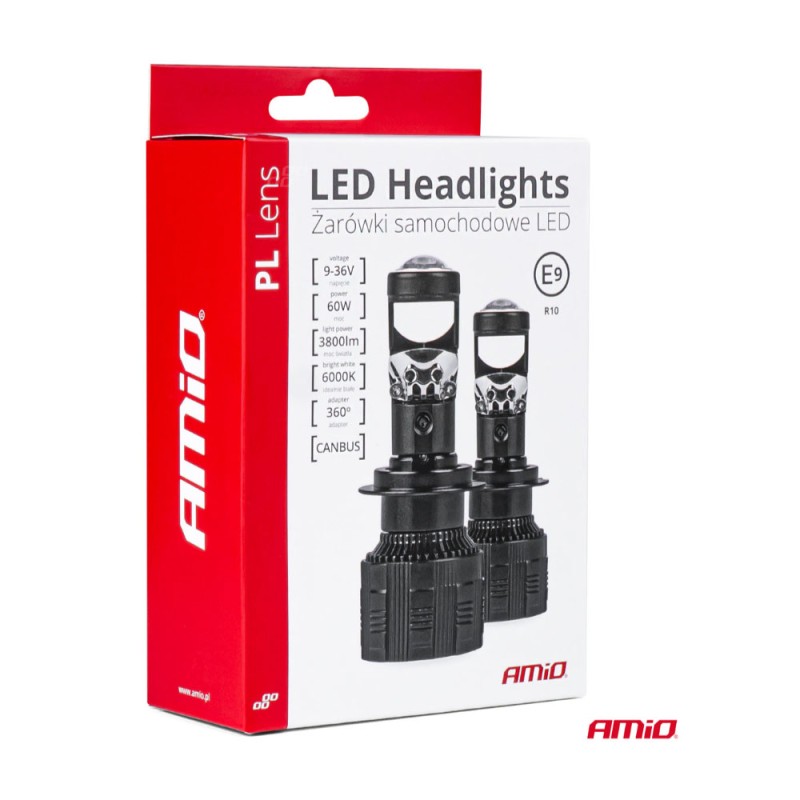 ΛΑΜΠΕΣ H7 PL-LENS SERIES 9>36V 60W 5.000K 3.800lm LED 2x4575 SMD CAN-BUS ΜΕ ΠΡΟΤΖΕΚΤΟΡΑ AMIO - 2 Τεμ. - Amio - 03668/AM ΛΑΜΠΕΣ H7 PL-LENS SERIES 9>36V 60W 5.000K 3.800lm LED 2x4575 SMD CAN-BUS ΜΕ ΠΡΟΤΖΕΚΤΟΡΑ AMIO - 2 Τεμ. - Amio - 03668/AM