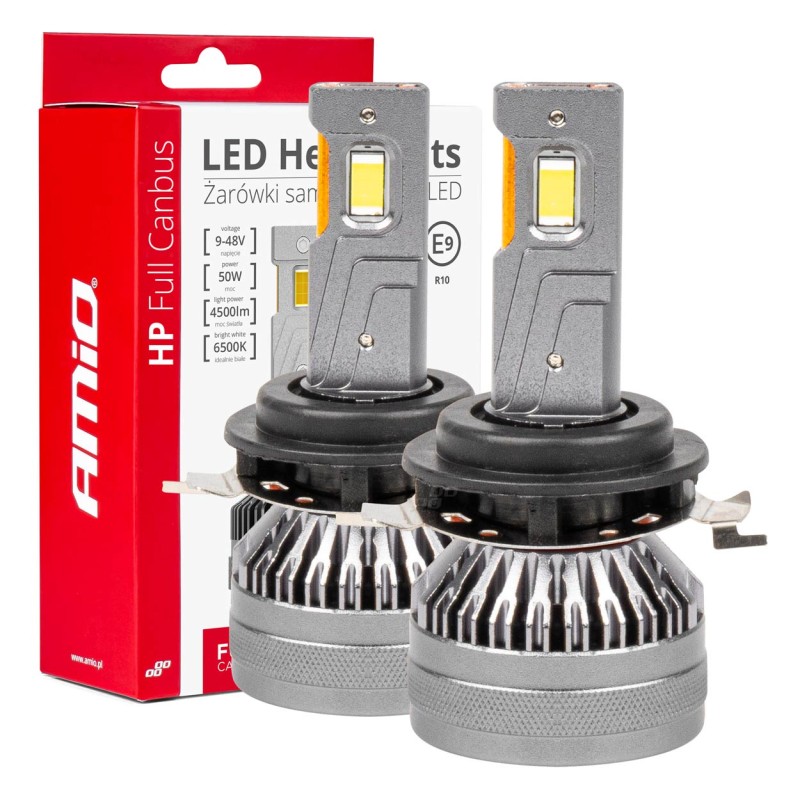 ΛΑΜΠΕΣ H7-1 9>48V 6.500K 4.500lm 50W HP SERIES LED CAN-BUS ΜΕ ΨΥΚΤΡΑ AMIO - 2 Τεμ. - Amio - 03675/AM ΛΑΜΠΕΣ H7-1 9>48V 6.500K 4.500lm 50W HP SERIES LED CAN-BUS ΜΕ ΨΥΚΤΡΑ AMIO - 2 Τεμ. - Amio - 03675/AM