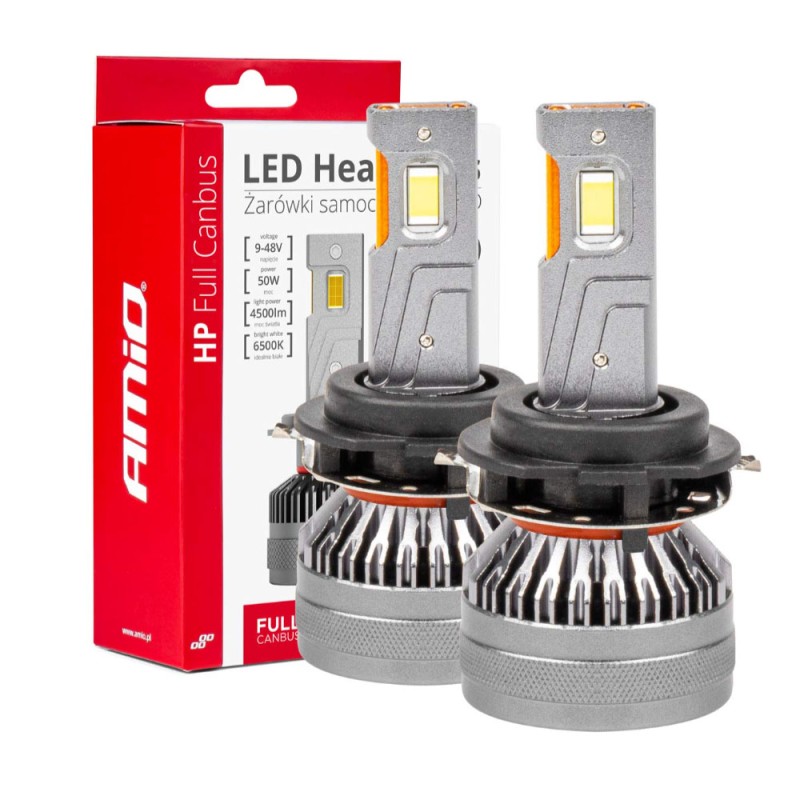 ΛΑΜΠΕΣ H7-6 9>48V 6.500K 4.500lm 50W HP SERIES LED CAN-BUS ΜΕ ΨΥΚΤΡΑ AMIO - 2 Τεμ. - Amio - 03676/AM ΛΑΜΠΕΣ H7-6 9>48V 6.500K 4.500lm 50W HP SERIES LED CAN-BUS ΜΕ ΨΥΚΤΡΑ AMIO - 2 Τεμ. - Amio - 03676/AM