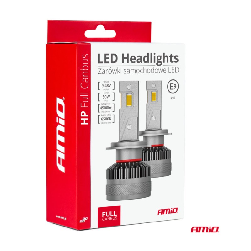 ΛΑΜΠΕΣ H7-6 9>48V 6.500K 4.500lm 50W HP SERIES LED CAN-BUS ΜΕ ΨΥΚΤΡΑ AMIO - 2 Τεμ. - Amio - 03676/AM ΛΑΜΠΕΣ H7-6 9>48V 6.500K 4.500lm 50W HP SERIES LED CAN-BUS ΜΕ ΨΥΚΤΡΑ AMIO - 2 Τεμ. - Amio - 03676/AM