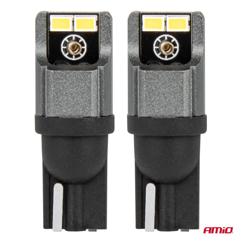 ΛΑΜΠΑΚΙΑ LED T10 W5W W10W 12/24V LED 4xSMD3020 CAN-BUS ΛΕΥΚΟ ΑΜΙΟ - 2 ΤΕΜ. - Amio - 03717/AM ΛΑΜΠΑΚΙΑ LED T10 W5W W10W 12/24V LED 4xSMD3020 CAN-BUS ΛΕΥΚΟ ΑΜΙΟ - 2 ΤΕΜ. - Amio - 03717/AM