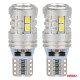 ΛΑΜΠΑΚΙΑ LED T10 W5W 12/24V LED 6x3020+1x3030SMD STANDARD ΛΕΥΚΑ ΑΜΙΟ - 2 ΤΕΜ. - Amio - 03718/AM