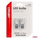 ΛΑΜΠΑΚΙΑ LED T10 W5W 12/24V LED 6x3020+1x3030SMD STANDARD ΛΕΥΚΑ ΑΜΙΟ - 2 ΤΕΜ. - Amio - 03718/AM