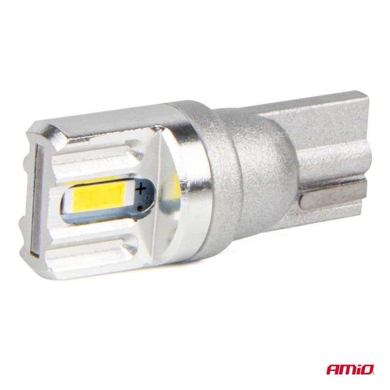 ΛΑΜΠΑΚΙΑ LED T10 W5W 12/24V LED 2x1860SMD STANDARD ΛΕΥΚΑ ΑΜΙΟ - 2 ΤΕΜ. - Amio - 03719/AM ΛΑΜΠΑΚΙΑ LED T10 W5W 12/24V LED 2x1860SMD STANDARD ΛΕΥΚΑ ΑΜΙΟ - 2 ΤΕΜ. - Amio - 03719/AM