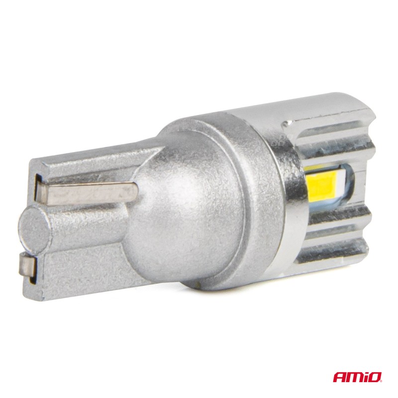 ΛΑΜΠΑΚΙΑ LED T10 W5W 12/24V LED 2x1860SMD STANDARD ΛΕΥΚΑ ΑΜΙΟ - 2 ΤΕΜ. - Amio - 03719/AM ΛΑΜΠΑΚΙΑ LED T10 W5W 12/24V LED 2x1860SMD STANDARD ΛΕΥΚΑ ΑΜΙΟ - 2 ΤΕΜ. - Amio - 03719/AM