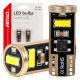 ΛΑΜΠΑΚΙΑ LED T10e W5W 12/24V 3x2055 SMD LED CAN-BUS ΛΕΥΚΟ AMIO - 2 ΤΕΜ.  - Amio - 03720/AM