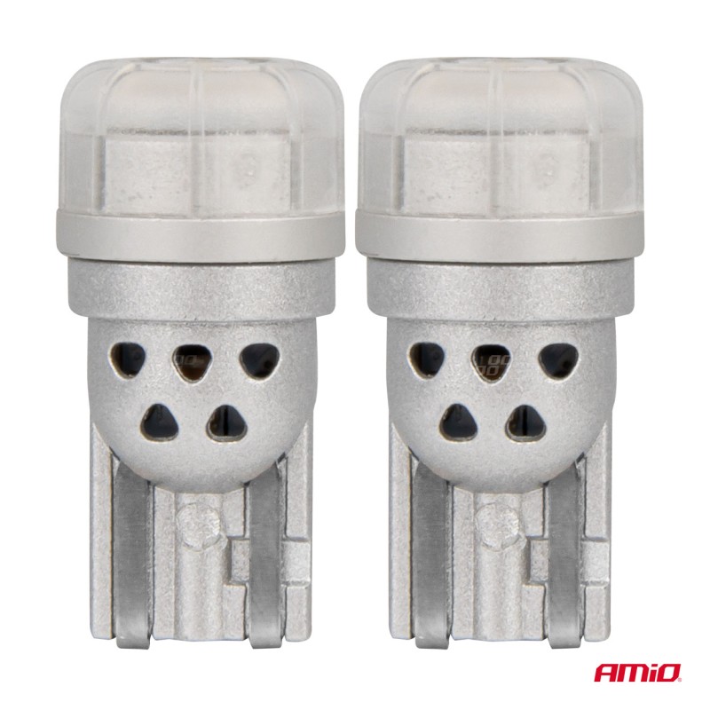 ΛΑΜΠΑΚΙΑ LED T10 W5W 12/24V 3x3020 SMD LED ΛΕΥΚΟ PURE LIGHT SERIES ΑΜΙΟ - 2 ΤΕΜ. - Amio - 03725/AM ΛΑΜΠΑΚΙΑ LED T10 W5W 12/24V 3x3020 SMD LED ΛΕΥΚΟ PURE LIGHT SERIES ΑΜΙΟ - 2 ΤΕΜ. - Amio - 03725/AM